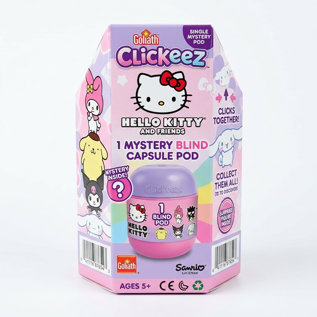 Hello Kitty Clickeez Single Mystery Capsule Pod