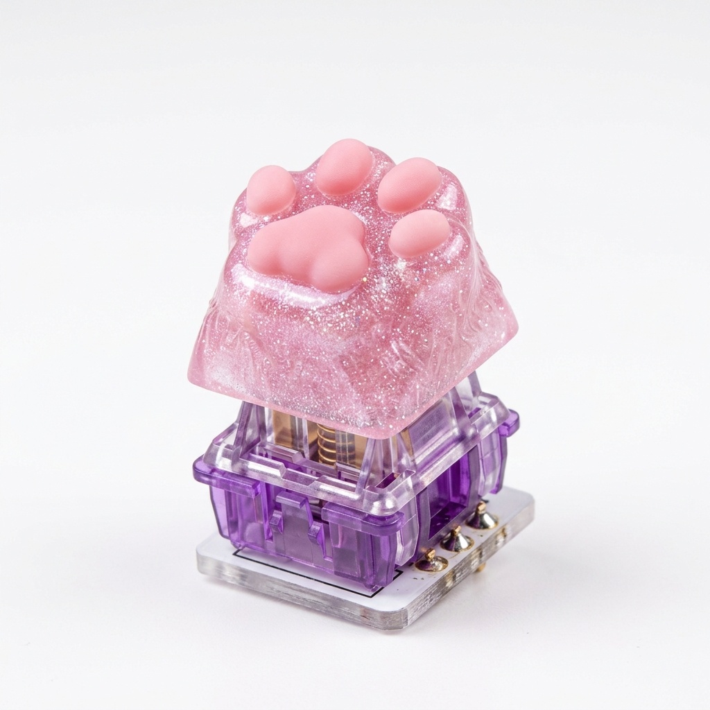 Sparkle Kitty Paw keycap